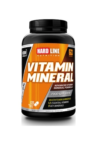Hardline Vitamin Mineral 120 Tablet Multivitamin