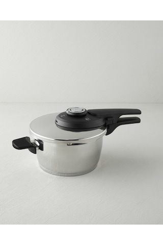 Hyperchef Paslanmaz Çelik Düdüklü Tencere Seti 4 + 6 L Siyah