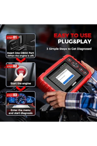 Launch Obd2 Tarayıcı Crp123ı V3.0, 2026 Ömür Boyu Ücretsiz Wifi Güncelleme Tarama Cihazı Fca Sgw, Canfd&doıp, Yağ/abs/sas/gaz Kelebeği/fren/bms/dpf Servis Çoklu Sistem Araç Tarayıcı, Akü Testi, Otomatik Vın