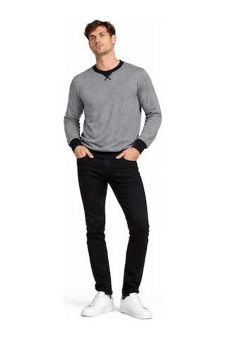 Alexander Gardi Bisiklet Yaka Basic Sweatshirt Unx-145901 Gri