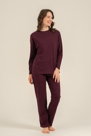 Pierre Cardin Kadın Mor Uzun Kol Pijama Takım Pc9304-s-v1 Pc9304-s-v1