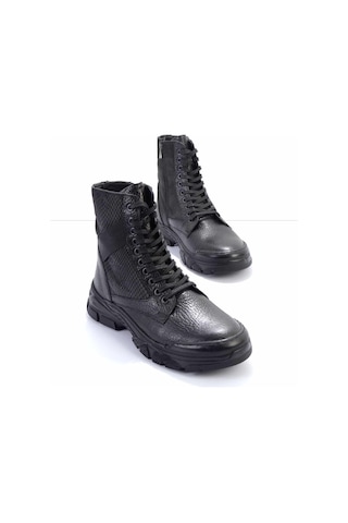Siyah Leather Erkek Bot & Bootie E02380704440 Siyah