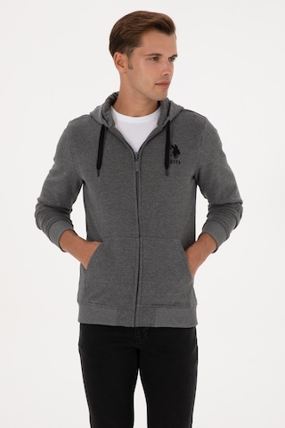 U.s. Polo Assn. Erkek Antrasit Melanj Hırka Örme 50307765-vr081 Antrasit Melanj