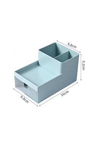 Piev Çekmeceli Bölmeli Çok Amaçlı Düzenleyici Mini Organizer Beyaz