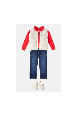 Bonpoint Cameron Deri Detaylı Çocuk Ve Bebek Canvas Sneakers Bej
