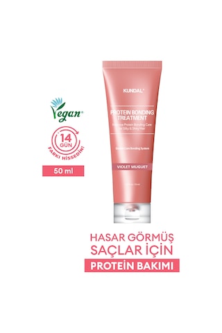Yoğun Onarıcı Ve Isı Koruyucu Bakım Kremi Kundal Protein Bonding Treatment 50ml Violet Muguet