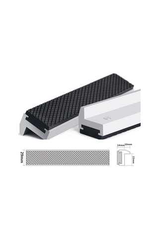 Geeksen Alüminyum-rapti Kompozit Vise Ağzı Koruması, Manyetik Tutucu İle Ahşap/metal/plastik Parçaları Güvenli Tutun, 100mm Uzunluk