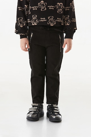 Fullamoda Beli Bağlamalı Cebi Fermuarlı Unisex Pantolon 25mcck254217418-siyah Siyah