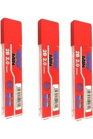 2.0 MM Kalın Uçlu Versatil Kalem Kırmızı Renk 1 Adet Ve 2.0 MM Kalın Uç Kırmızı 3 Adet Kalın Uçlu Mekanik Kalem