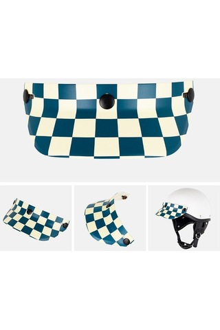 Novahub 3/4 Açık Güneş Koruyucu Vizör, Reçine Kask Vizörü, Motosiklet Kask İçin