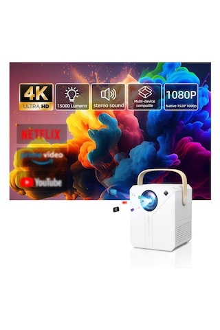 4k Hd Wifi Projeksiyon Cihazı Android