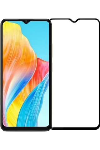 Nettech Oppo A38 Uyumlu 5d Glas Full Cam Koruyucu - Siyah