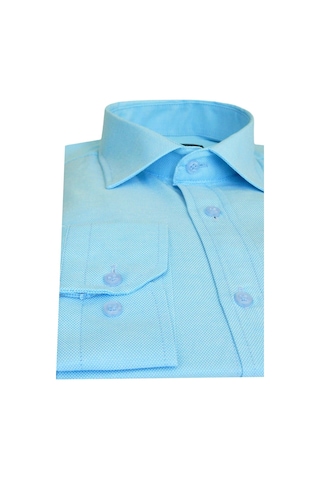 Erkek Gömlek Uzun Kol Silim Fit Armürlü Bgl-st01462 Mint
