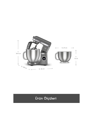 Karaca Mastermaid Chef Ultra D2000 W Dijital Ekranlı Hamur Yoğurma Makinesi