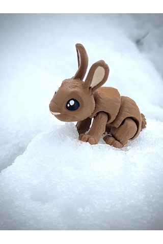 Yaban Tavşanı Figür Oyuncak 3d Hareketli Organik Vip Model - Orta