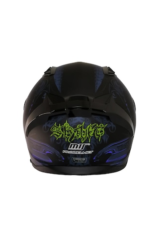 Motoanl Ece 22.r06 Sertifikalı Double Vizör Full Face Kask Mision Blue Mavi