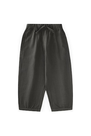 Cigit Keten Boyfriend Pantolon 2-10 Yaş Siyah