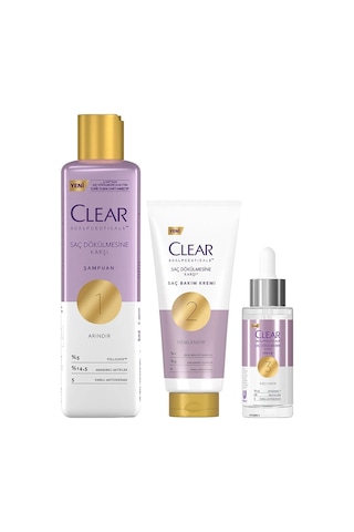 Clear Scalpceuticals Şampuan 300 ML + Saç Kremi 170 ML + Serum 45 ML
