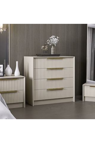 Kale Luxe 4ç Şifonyer - Kumtaşı