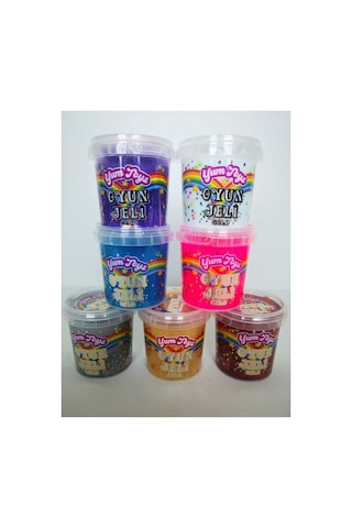 Yumtoys Gold Serisi Slaym - Hazır Slime 6 Renk 7 Kutu 140x7 Gr Gümüş, Sarı, Kırmızı, Mavi, Pembe, Mor, Beyaz
