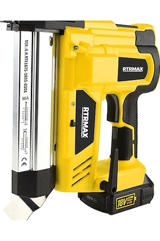 Rtrmax RTX1875 X-Lion 18V 2 Amper Çift Akülü 19-40 MM Zımba + 20-50 MM Çivi Çakma Tabancası