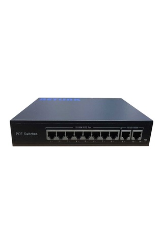 Netlink 8 Port 10/100 Poe 2 Port Gigabit Uplink 150W Netlink 8 Port 10/100 Poe 2 Port Gigabit Uplink 150W