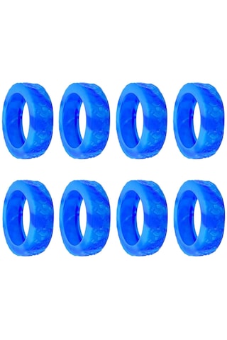 Homyl 8 Parça Silikon Bavul Jant Kapakları Aksesuarı Stil-d Stil D Çok Renkli