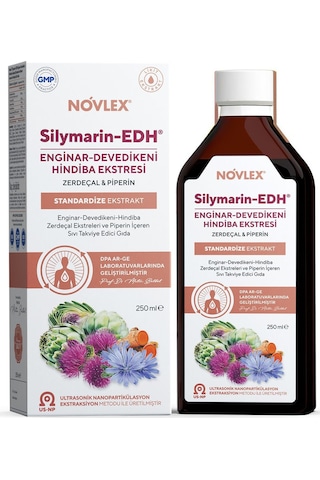 Novlex Silymarin-Edh Enginar Devedikeni Hindiba Takviye Edici Gıda 250 ML Novlex Silymarin-Edh Enginar Devedikeni Hindiba Takviye Edici Gıda 250 ML