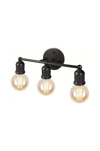 Xuweiwei 1 Adet Modern Vintage Endüstriyel Siyah Duvar Sconce Basit Gomulu Metal Alet E26 E27 Ampul Uygun Oturma Odasi Yatak Odasi Makyaj Masasi Otel Kafe Dekoru Ahşap