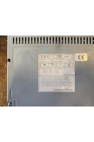 Hmc 961602y730tap Radio Cd Çalar Ix35 2014 Sonrası Yeni Model