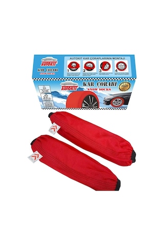 Autokit Kar Çorabı 2'li Medium 175 x 14