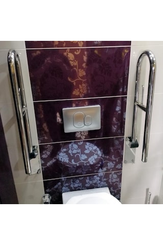 Engelli Tutunma Barı Tuvalet Kağıtlıklı Banyo Wc Küvet Paslanmaz 1 ADET Diğer