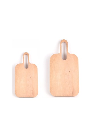 2'li Miraç Kayın Ağacı Dekoratif Kesme Ve Sunum Tahtası