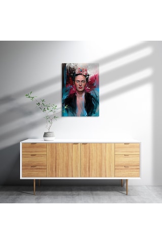 Cakasepetim Frida Kahlo Elmas Mozaik Çizim Ahşap Mdf Tablo