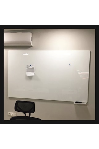 100x200 Cm Cam Yazı Tahtası Glassx Radius Kesim 11210