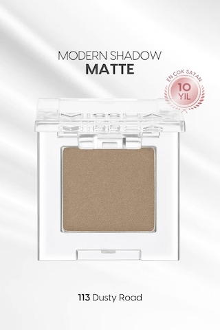 Yumuşak Dokulu, Dökülme Yapmayan Mat Tekli Göz Farı Modern Shadow Matte 113 Dusty Road 113 Dusty Road