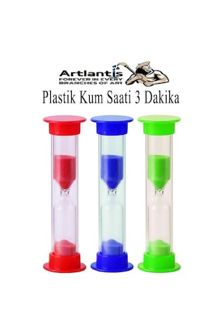 3 Adet Mini Küçük Kum Saat 3 Dakika 8 Cm Kum Zamanlayıcısı Dekoratif Masaüstü Plastik Çocuklar İçin