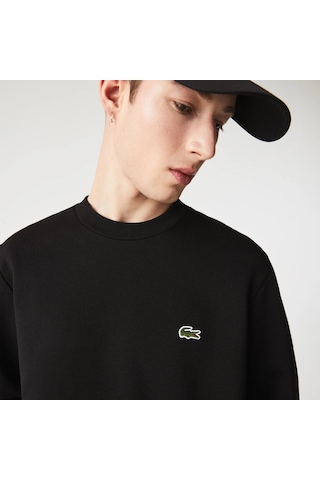 Lacoste Erkek Sweatshırt Sh9608-00-031 Siyah