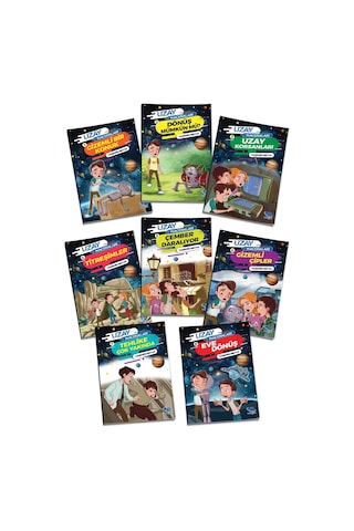 Uzay Maceraları 3. Ve 4.sınıf 8 Kitap Kutulu Okuma Seti