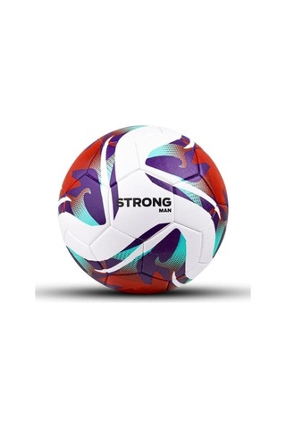 Strongmen 4 Astarlı Suni Deri Sert Zemin Halı Saha Futbol Topu No:5 Bsf-8000 Bordo Mor Beyaz