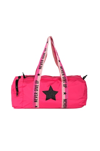 İcone Bag Çocuk Yıldız Logolu Spor Çanta, Çocuk Spor Çanta, Fermuarlı Detaylı Çocuk Spor Çanta Fuşya