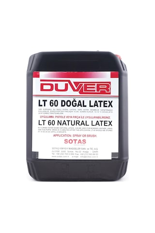Duver Lt 60 Profesyonel Su Bazlı Doğal Latex Yapıştırıcı