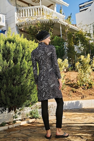 Ruko Maio 23137-5 Büyük Beden Balıkçı Yaka Tam Tesettür Mayo 001