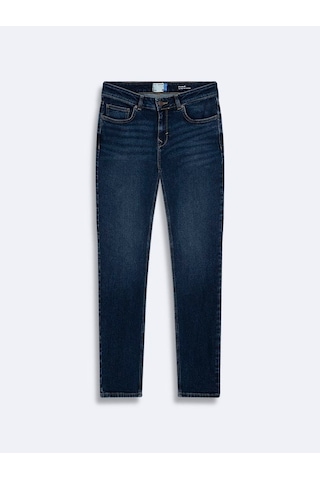 Ltb Elıana B Soroya Düz Paça Orta Bel Mid İndigo Jean Pantolon