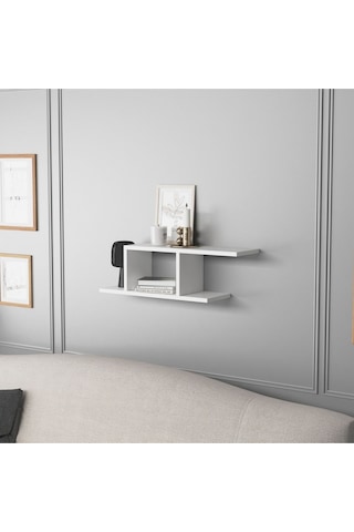 Deren Duvar Rafı Beyaz