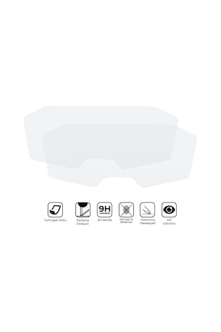 Gp Kompozit Yamaha Mt-07 2016-2021 Uyumlu Motosiklet Ekran Koruyucu Şeffaf