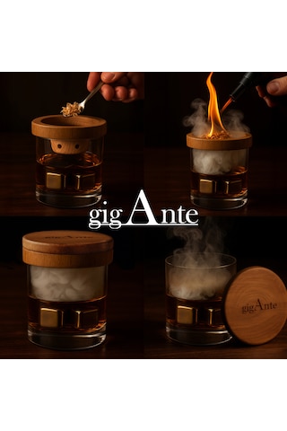 Gigante Viski & Kokteyl Tütsüleme Seti