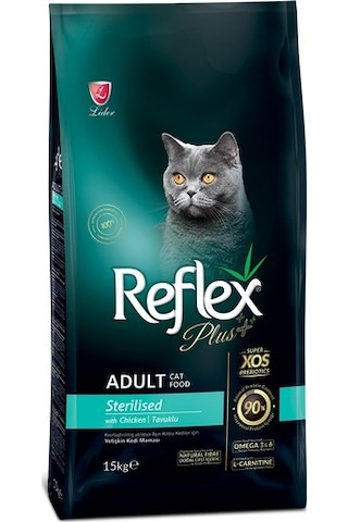 Reflex Plus Sterilised Tavuklu Kısırlaştırılmış Yetişkin Kedi Maması 15 KG