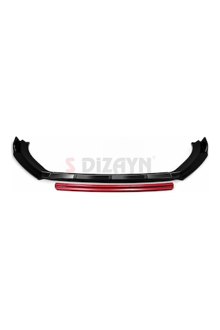 Volkswagen Golf 7 Abs Plastik Ön Tampon Alt Lip Kırmızı Ekli 4 Pr