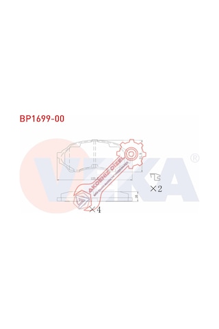 Fren Balatası Ön Mazda 323 98-02 B2Yd-33-28Z